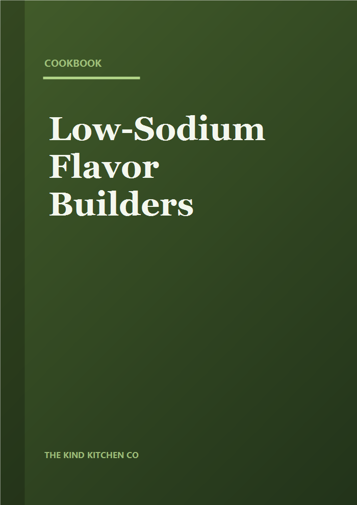 Low-Sodium Flavor Builders — cookbook cover