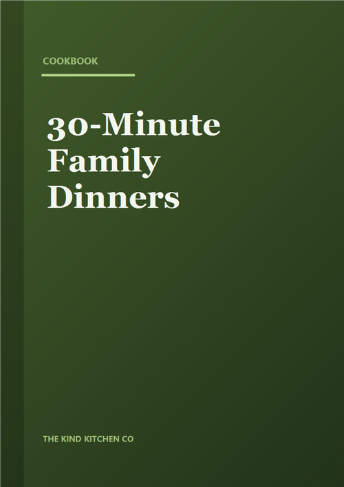 30-Minute Family Dinners — cookbook cover