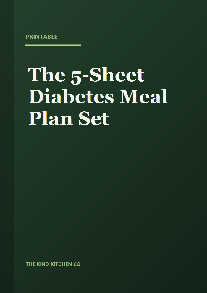 The 5-Sheet Diabetes Meal Plan Set — cover