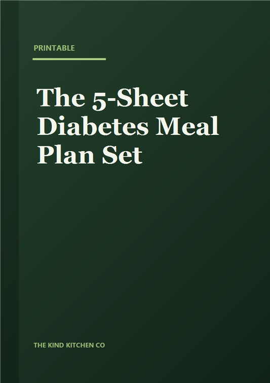 The 5-Sheet Diabetes Meal Plan Set — cover