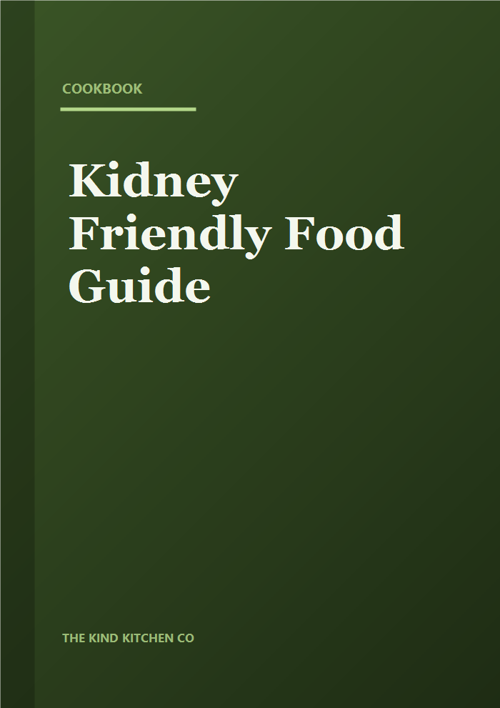 Kidney Friendly Food Guide — cookbook cover